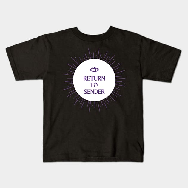 Return To Sender Kids T-Shirt by Nu Aura